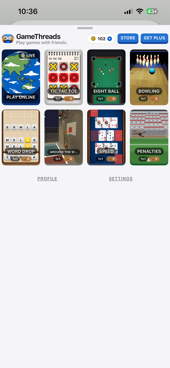 GameThreads app screenshot 1